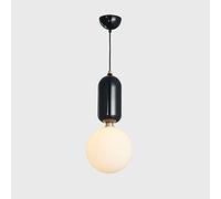 HDFXNCXFC Bola de Vidrio Blanco lácteo Moderno lámpara de Vidrio suspendida lámpara de Metal lámpara led Techo Semi-reciso lámpara Colgante Kit de luminaria de luminaire iluminación de la Isla