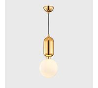 HDFXNCXFC Bola de Vidrio Blanco lácteo Moderno lámpara de Vidrio suspendida lámpara de Metal lámpara led Techo Semi-reciso lámpara Colgante Kit de luminaria de luminaire iluminación de la Isla
