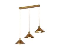 HDFXNCXFC Cobre nórdico Costilización Dorada Lámpara de Oro Lámpara de Oro Lámpara Colgante de 3 Luces Mini Caploso Luminara de lámina de lámina de lámina