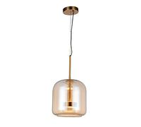 HDFXNCXFC Cognac Cognac Cognac Candelier suspendida Lámpara de Metal Luz LED LED Semi-reciso Lámpara de Colgar Altura Kit de luminaria Ajustable Café de restauración de restaurantes