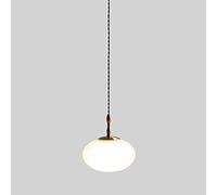 HDFXNCXFC Lámpara de lámpara de Cobre de Vidrio a Rayas Transparente E27 Lámina de Colgante de Techo de 1 Luces Kit de luminaria Ajustable Tabla de Comedor Iluminación corredora de Corredor