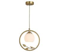 HDFXNCXFC Luz de lámpara de lámpara de lámpara de Cobre Exquisita Lámpara Colgante E27 Lámina de Colgante de 1 Luces Kit de luminaria Ajustable Foyer Tabla de Comedor Iluminación de Mesa de Comedor