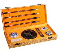 HdGLfdKfb Juego de caligrafía Tradicional Juego de caligrafía Tradicional China Pincel/Tinta/Papel/Inkstone para Principiantes Práctica de Escritura