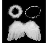 HDGSAFD 1 ala, 1 Anillo De Cabeza De Pluma Y 1 Anillo De Cabezal De Hoja, Accesorios Fotográficos, Accesorios De Juego De Roles, Suministros De Aderezo para Bebés.