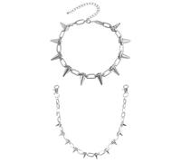 HDGSAFD 1 Cadena De Pantalones con Tachuelas, 1 Collar con Tachuelas, Adorno Estilo Punk, Adorno De Cadena Personalizado Unisex