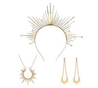 HDGSAFD 1 Diadema, 1 Collar Y 1 Par De Aretes, Accesorios De rol, Elees Joyas De Damas, Accesorios De Ropa.