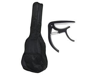 HDGSAFD 1 funda para guitarra acústica, 1 clip de afinación de guitarra, funda impermeable para guitarra, Negro , talla única, moderno