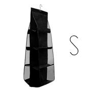 HDGSAFD 1 organizador de bolso de mano, 1 gancho, bolsa de almacenamiento de 8 compartimentos, dispositivo de almacenamiento plegable, organizador de bolsos de mano