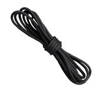 HDGSAFD 1 Par de Cordones Negros de Cuero, Elásticos y Antisueltos para Zapatillas de Deporte y Zapatos