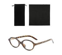HDGSAFD 1 Pieza De Gafas, Con 1 Pieza De Bolsa Para Gafas Y 1 Pieza De Paño Para Gafas, Gafas Retro, Gafas Con Montura Redonda, Gafas Para Juegos De Ordenador