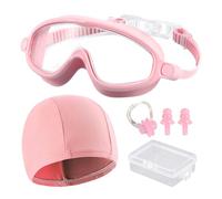 HDGSAFD 1 Pieza De Gafas De Natación para Niños, 1 Juego De Tapones para Los Oídos De Clip De Nariz De Silicona Y 1 Pieza De Tapa De Natación para Niños, Accesorios para Natación para Niños.