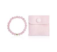 HDGSAFD 1 Pulsera De Perlas, 1 Bolso De Joyería, Pulsera Rosa En Forma De Corazón, Joyería De Mano para Mujer, Decoración De Pulsera De Moda