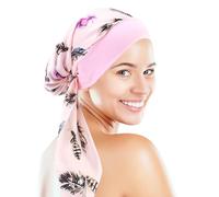 HDGSAFD 1 sombrero de turbante de seda, sombrero para el sol de verano, sombrero de playa con protección solar, sombrero de ala ancha, se puede utilizar para camping, viajes, pesca, compras (rosa),