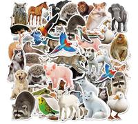 HDGSAFD 100 Pegatinas De Animales, Lindas Pegatinas De Animales, Pegatinas De Decoración De Libros De Contabilidad De Mano, Utilizadas para Fiestas, Álbumes De Recortes, Cuadernos, Maletas.