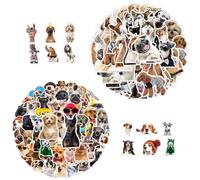 HDGSAFD 100 Pegatinas para Perros, Pegatinas Lindas, Calcomanías Creativas Y Divertidas, Que Pueden Decorar Patinetas, Teléfonos Móviles, Computadoras Y Botellas De Agua.