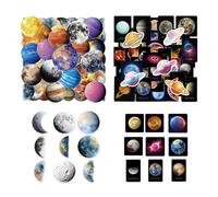 HDGSAFD 100 Pegatinas Planetas, Pegatinas Creativas, Pegatinas Impermeables, Pegatinas Decorativas, Adecuados para Maletas, Paredes, Álbumes De Recortes.