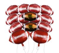 HDGSAFD 14 Piezas De Globos De Rugby, Globos De Cine De Aluminio, Globos De Decoración De Fiestas, Decoraciones De Fiesta con Temas Deportivos.