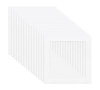 HDGSAFD 15 piezas de borde cuadrado, juego de marco de foto, marco de fotos blanco para instalación de imágenes, material DIY, decoración del hogar y oficina, adecuado