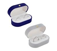 HDGSAFD 2 Cajas De Anillos, Joyeros, Cajas De Almacenamiento De Anillos Y Aretes, Cajas De Regalo De Cumpleaños para Bodas.