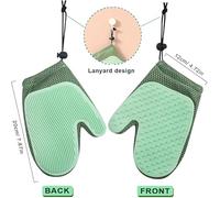 HDGSAFD 2 Guantes De Depilación para Mascotas Y 2 Ganchos, Herramientas De Limpieza para El Pelo De Mascotas, Cuidado De Mascotas, Suministros para Mascotas