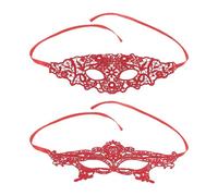 HDGSAFD 2 Máscaras Faciales De Encaje, Máscaras Faciales Huecas Sexys, Máscaras De Fiesta De Disfraces, Accesorios De Ropa, Máscaras Faciales para Mujeres