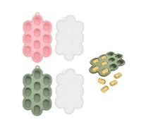 HDGSAFD 2 moldes de silicona para cubitos de hielo con tapa, recipiente para congelar, accesorios de cocina