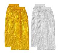 HDGSAFD 2 Pares De Cubiertas De Piernas De Lentejuelas, Cubiertas De Piernas Brillantes, Cubiertas De Piernas De Moda Y Personalizadas, Accesorios De Ropa, Cubiertas De Piernas Retro.