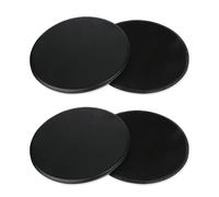 HDGSAFD 2 Pares De Discos Deslizantes Negros, Discos Deslizantes De Doble Cara, Discos De Entrenamiento De Núcleo De Yoga, Discos Deslizantes Creativos De Entrenamiento De Cuerpo Completo.