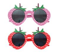 HDGSAFD 2 Pares De Gafas De Fresa, Lindas Gafas De Estilos, Gafas Divertidas, Gafas De Fiesta, Accesorios para Fotos.