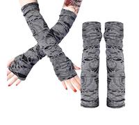HDGSAFD 2 Pares De Guantes Sin Dedos Rasgados Guantes Góticos Unisex Rock N Roll Guantes Sin Dedos Disfraz Guante Decoración