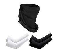 HDGSAFD 2 Pares De Mangas De Protección Solar, 1 Máscara De Protección Solar, Mangas De Hielo De Protección Solar De Verano, Juego De Protección Solar Para Deportes Al Aire Libre