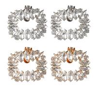 HDGSAFD 2 Pares De Tacones Altos Con Accesorios De Diamantes De Imitación, Elees Accesorios De Tacón Alto, Accesorios De Zapatos Extraíbles, Adornos De Tacón Alto