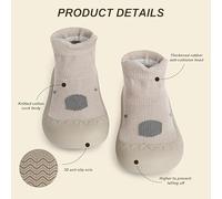 HDGSAFD 2 Pares De Zapatos De Suela Blanda Para Bebés, Lindos Zapatos Antideslizantes De Dibujos Animados, Zapatos Para Gatear Para Bebés, Suaves Y Transpirables, Caqui.