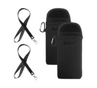 HDGSAFD 2 Piezas Bolsas De Teléfonos Móviles Negros, Bolsa De Teléfono Móvil Impermeable, Mini Bolsa De Cuerpo Cruzado, Bolsa De Cuerpo Cruzado Portátil, Estuche De Teléfono Móvil.