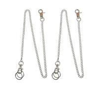 HDGSAFD 2 Piezas Cadenas para Pantalones Estilo Punk, Cadenas para Pantalones Simples Y De Moda, Accesorios De Metal para Pantalones, Cadenas para Pantalones Hip-Hop, Accesorios De Ropa Versátiles