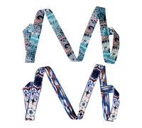 HDGSAFD 2 Piezas Correa De Alfombra De Yoga Impresa, Arnés Ajustable, Accesorios De Alfombrilla De Yoga, Correa De Bundling De Estera De Yoga.