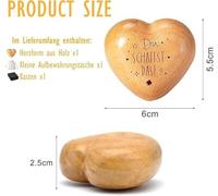 HDGSAFD 2 Piezas De Joyas En Forma De Corazón, 1 Bolsa De Tela, 1 Funda De Cuero Negro, Asa En Forma De Amor, Accesorios para Collares, Decoración Cole del Porche, Regalo De Buena Suerte.