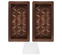 HDGSAFD 2 Piezas De Moldes De Chocolate De Diamantes, Raspador De 1 Pieza, Molde De Silicona, Accesorios De Dulces para Hornear Galletas De Postres, Moldes para Hornear De Cocina.