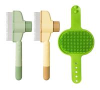 HDGSAFD 2 Piezas De Peine De Mascotas, 1 Pieza De Juego De Masaje De Silicona, Peine De Limpieza para El Cabello De Mascotas, Cepillo De Belleza, Peine De Perros Y Gatos, Suministros para Mascotas.