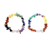 HDGSAFD 2 Piezas De Pulseras De Grava De Colores, Accesorios De Pulsera De Forma Irregular, Accesorios De Pulsera Populares Y De Moda, Decoración Diaria para Todos Los Partidos.