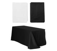 HDGSAFD 2 Piezas de sábanas Impermeables, a Prueba de Manchas, Portátiles, Multiusos, Talla única, Negro