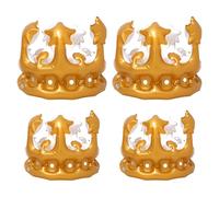 HDGSAFD 2 Piezas Diadema De Corona Inflable Marrón, Sombrero De Corona De Cumpleaños para Adultos para Niños, Accesorios De Decoración De Fiesta De Cumpleaños.