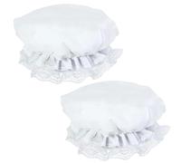 HDGSAFD 2 Sombreros De Encaje Blanco y Simples, Accesorios de Cosplay y Disfraces para Actuaciones En Escenario