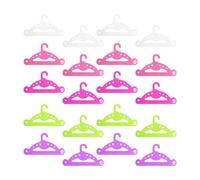 HDGSAFD 20 Piezas Perchas De Juguete, Mini Perchas De Plástico, Perchas para Muñecas, Accesorios para Muñecas, Juguetes para Niñas