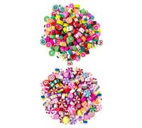 HDGSAFD 200 Cuentas De Cerámica Blanda, Forma De Helado De Frutas De Colores Mezclados, Accesorios De Bricolaje Hechos A Mano, Herramientas Creativas para Abalorios.