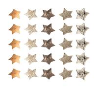 HDGSAFD 25 Uds Estrella Astillas De Madera Corteza De Abedul Estrella Decoración Accesorios para Manualidades DIY Decoración De Mesa para El Hogar Artesanía Estrella De Cinco Puntas
