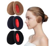 HDGSAFD 3 Pares de Orejeras, Calentadores de Oídos de Felpa para Montar al Aire Libre