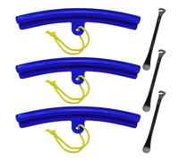 HDGSAFD 3 Piezas De Varillas De Palanca De Neumáticos Y 3 Piezas De Manguitos De Extracción De Neumáticos con Cuerdas, Herramientas De Reparación De Bicicletas.