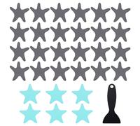 HDGSAFD 30 alfombrillas de ducha antideslizantes, 1 rascador, tiras de ducha antideslizantes, pegatinas de bañera antideslizantes, alfombrillas de goma autoadhesivas antideslizantes, parches de baño