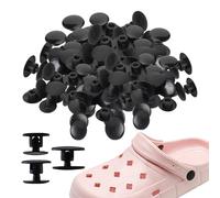 HDGSAFD 30 Juegos de Remaches para Zapatos, Hebillas Extraíbles, Base de Flores, Decoración Oculta, Cierres de Flores, Hebillas de Presión